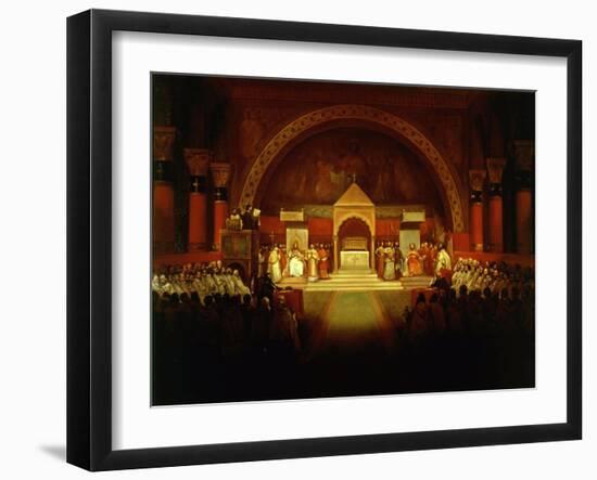 Meeting of Chapter of Knights Templar in Paris, April 22, 1147-Francois-Marius Granet-Framed Giclee Print