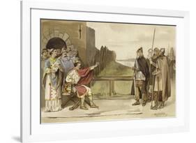 Meeting of Charles the Bald and Roruk the Norseman, Nijmegen, 870-Willem II Steelink-Framed Giclee Print