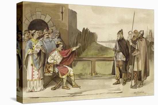 Meeting of Charles the Bald and Roruk the Norseman, Nijmegen, 870-Willem II Steelink-Stretched Canvas
