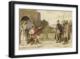 Meeting of Charles the Bald and Roruk the Norseman, Nijmegen, 870-Willem II Steelink-Framed Giclee Print