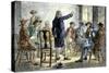 Meeting of Colonists Protesting British Treatment Before the American Revolution-null-Stretched Canvas