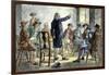 Meeting of Colonists Protesting British Treatment Before the American Revolution-null-Framed Giclee Print