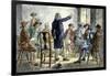 Meeting of Colonists Protesting British Treatment Before the American Revolution-null-Framed Giclee Print