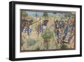 Meeting of Conrad III of Germany and Louis VII of France-null-Framed Giclee Print