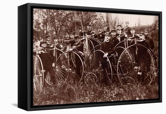 Meeting of Cyclists, c.1900-American Photographer-Framed Stretched Canvas