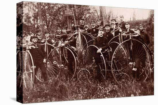 Meeting of Cyclists, c.1900-American Photographer-Stretched Canvas