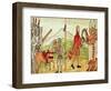 Meeting of Hernando Cortes and Montezuma-Diego Duran-Framed Giclee Print