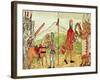 Meeting of Hernando Cortes and Montezuma-Diego Duran-Framed Giclee Print