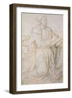 Meeting of Jacob and Rachel-Hugo van der Goes-Framed Giclee Print