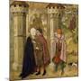 Meeting of Joachim and Anne Outside Golden Gate at Jerusalem-Jaume Huguet-Mounted Giclee Print