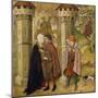 Meeting of Joachim and Anne Outside Golden Gate at Jerusalem-Jaume Huguet-Mounted Giclee Print