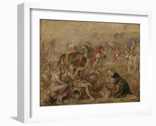 Meeting of King Ferdinand of Hungary and Cardinal-Infante Ferdinand of Spain at Nördlingen, 1635-Peter Paul Rubens-Framed Giclee Print