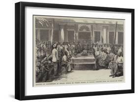 Meeting of Mahomedans at Penang (Prince of Wales's Island) to Express Sympathy with the Sultan of T-null-Framed Giclee Print