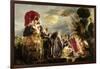 Meeting of Odysseus and Nausicaa-Jacob Jordaens-Framed Art Print