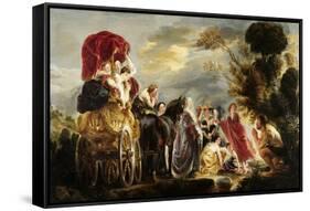 Meeting of Odysseus and Nausicaa-Jacob Jordaens-Framed Stretched Canvas