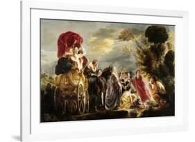 Meeting of Odysseus and Nausicaa-Jacob Jordaens-Framed Art Print