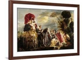 Meeting of Odysseus and Nausicaa-Jacob Jordaens-Framed Premium Giclee Print