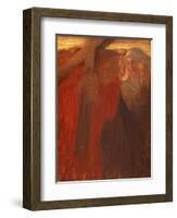 Meeting of Pious Women, Stations of Cross, 1901-Gaetano Previati-Framed Giclee Print