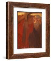 Meeting of Pious Women, Stations of Cross, 1901-Gaetano Previati-Framed Giclee Print