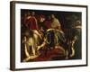 Meeting of Pope Leo X & King Francis I of France in Palazzo Pubblico at Bologna, 11 December 1515-Giovanni Bilivert-Framed Giclee Print