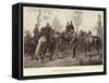 Meeting of Prince Bismarck and Napoleon III-Wilhelm Camphausen-Framed Stretched Canvas