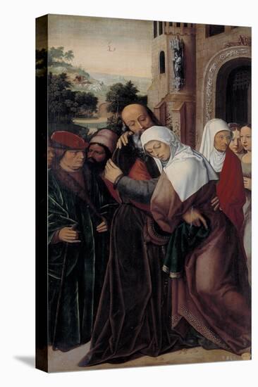 Meeting of Saints Joachim and Anne at the Golden Gate-Ambrosius Benson-Stretched Canvas