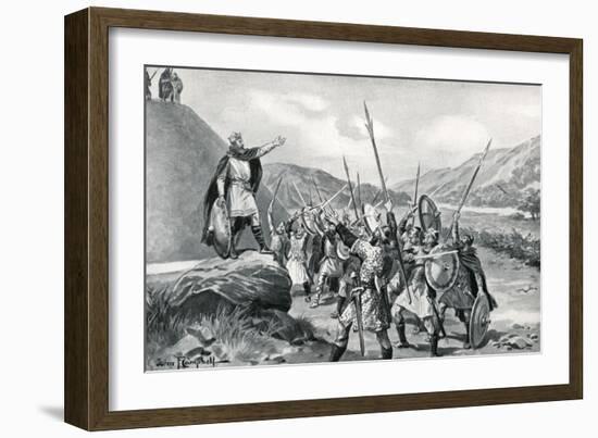 Meeting of Saxon Chiefs-G.F. Scott Elliot-Framed Art Print