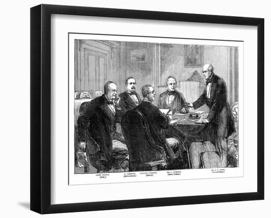 Meeting of the Arbitrators on the 'Alabama' Claims at Geneva, 1871 (Late 19th Centur)-null-Framed Giclee Print