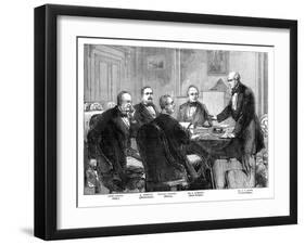 Meeting of the Arbitrators on the 'Alabama' Claims at Geneva, 1871 (Late 19th Centur)-null-Framed Giclee Print