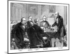 Meeting of the Arbitrators on the 'Alabama' Claims at Geneva, 1871 (Late 19th Centur)-null-Mounted Giclee Print