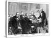 Meeting of the Arbitrators on the 'Alabama' Claims at Geneva, 1871 (Late 19th Centur)-null-Stretched Canvas