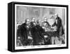Meeting of the Arbitrators on the 'Alabama' Claims at Geneva, 1871 (Late 19th Centur)-null-Framed Stretched Canvas