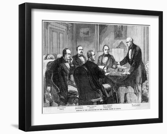 Meeting of the Arbitrators on the Alabama Claims, Geneva, Switzerland, C1865-C1870-null-Framed Giclee Print