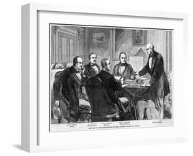 Meeting of the Arbitrators on the Alabama Claims, Geneva, Switzerland, C1865-C1870-null-Framed Giclee Print