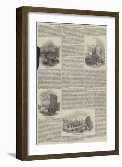 Meeting of the Archaeological Institute of Great Britain and Ireland-null-Framed Giclee Print