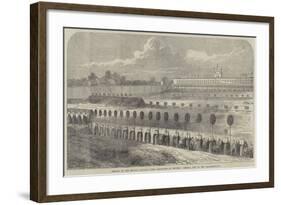 Meeting of the Belgian National Rifle Association at Brussels, General View of the Practice-Ground-null-Framed Giclee Print