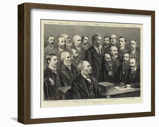 Meeting of the Bimetallic League at Manchester-null-Framed Giclee Print