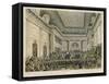 Meeting of the British and Foreign Bible Society in Freemasons Hall-C. Clark-Framed Stretched Canvas