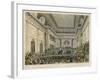 Meeting of the British and Foreign Bible Society in Freemasons Hall-C. Clark-Framed Art Print