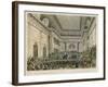 Meeting of the British and Foreign Bible Society in Freemasons Hall-C. Clark-Framed Art Print