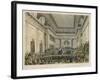 Meeting of the British and Foreign Bible Society in Freemasons Hall-C. Clark-Framed Art Print