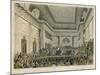Meeting of the British and Foreign Bible Society in Freemasons Hall-C. Clark-Mounted Art Print