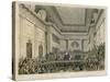 Meeting of the British and Foreign Bible Society in Freemasons Hall-C. Clark-Stretched Canvas