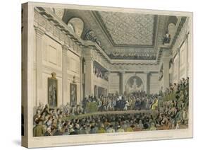 Meeting of the British and Foreign Bible Society in Freemasons Hall-C. Clark-Stretched Canvas