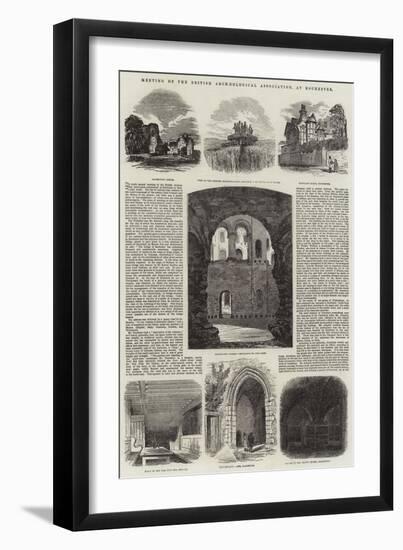 Meeting of the British Archaeological Association, at Rochester-null-Framed Giclee Print