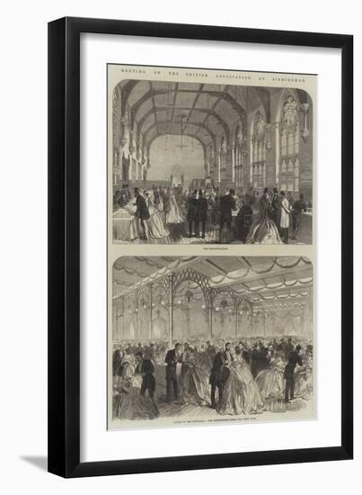 Meeting of the British Association at Birmingham-null-Framed Giclee Print