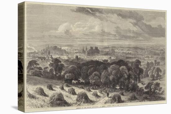 Meeting of the British Association at Exeter, General View of the City-Samuel Read-Stretched Canvas