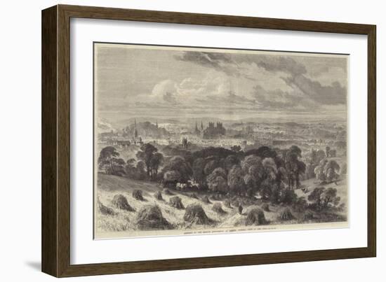 Meeting of the British Association at Exeter, General View of the City-Samuel Read-Framed Giclee Print