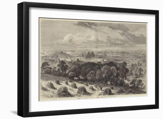 Meeting of the British Association at Exeter, General View of the City-Samuel Read-Framed Giclee Print