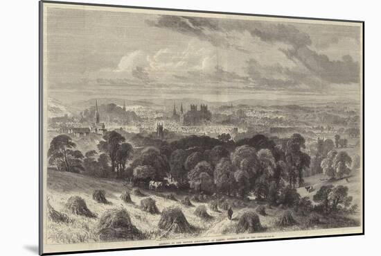 Meeting of the British Association at Exeter, General View of the City-Samuel Read-Mounted Giclee Print